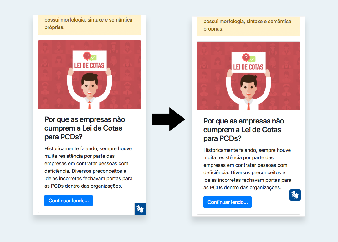 Photographs of the site indicating variations in the height of the positioning of the plugin button.